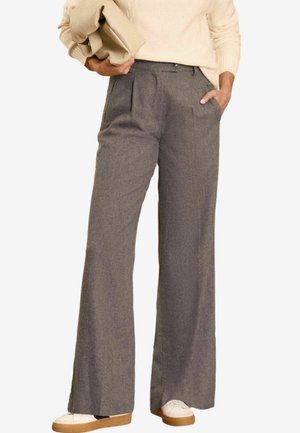 Love & Roses REGULAR FIT - PREMIUM BRUSHED WIDE - Püksid - grey