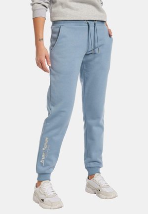 MIT SCHRIFTZUG AM RECHTEN BEIN CABRERA - Tracksuit bottoms - blau