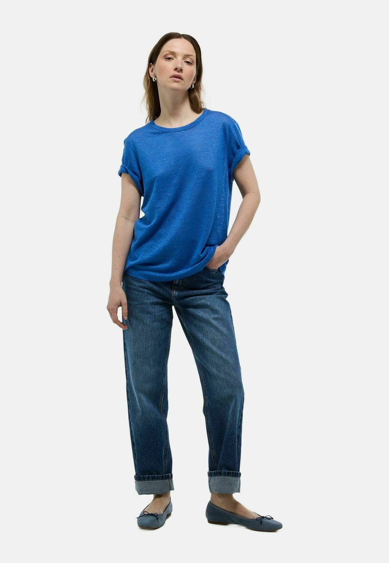 Monoprix À MANCHES COURTES UNI - T-shirt basique - campanule