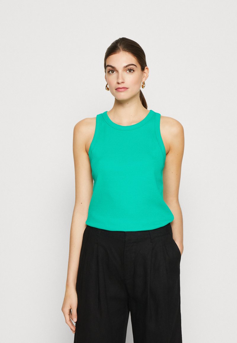GAP HIGH NECK TANK Top deluxe green/dunkelgrün Zalando.de