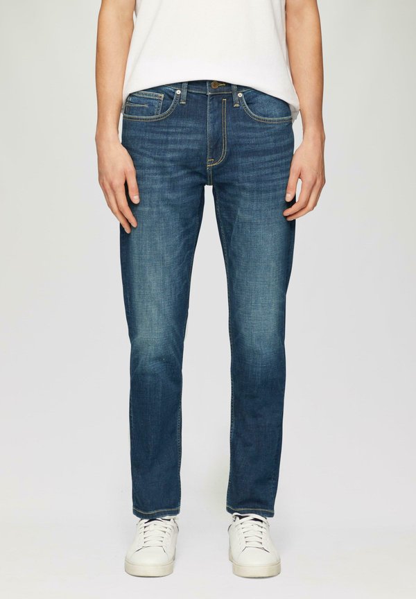 MID RISE - Jeans Tapered Fit - blau