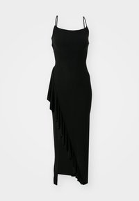 GRACE RUFFLE GLITTER MAXI - Haljina od žerseja - black