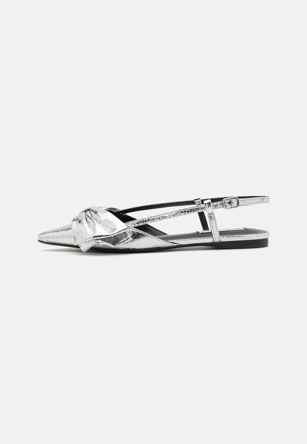 DAZZLED - Slingback ballet pumps - silver