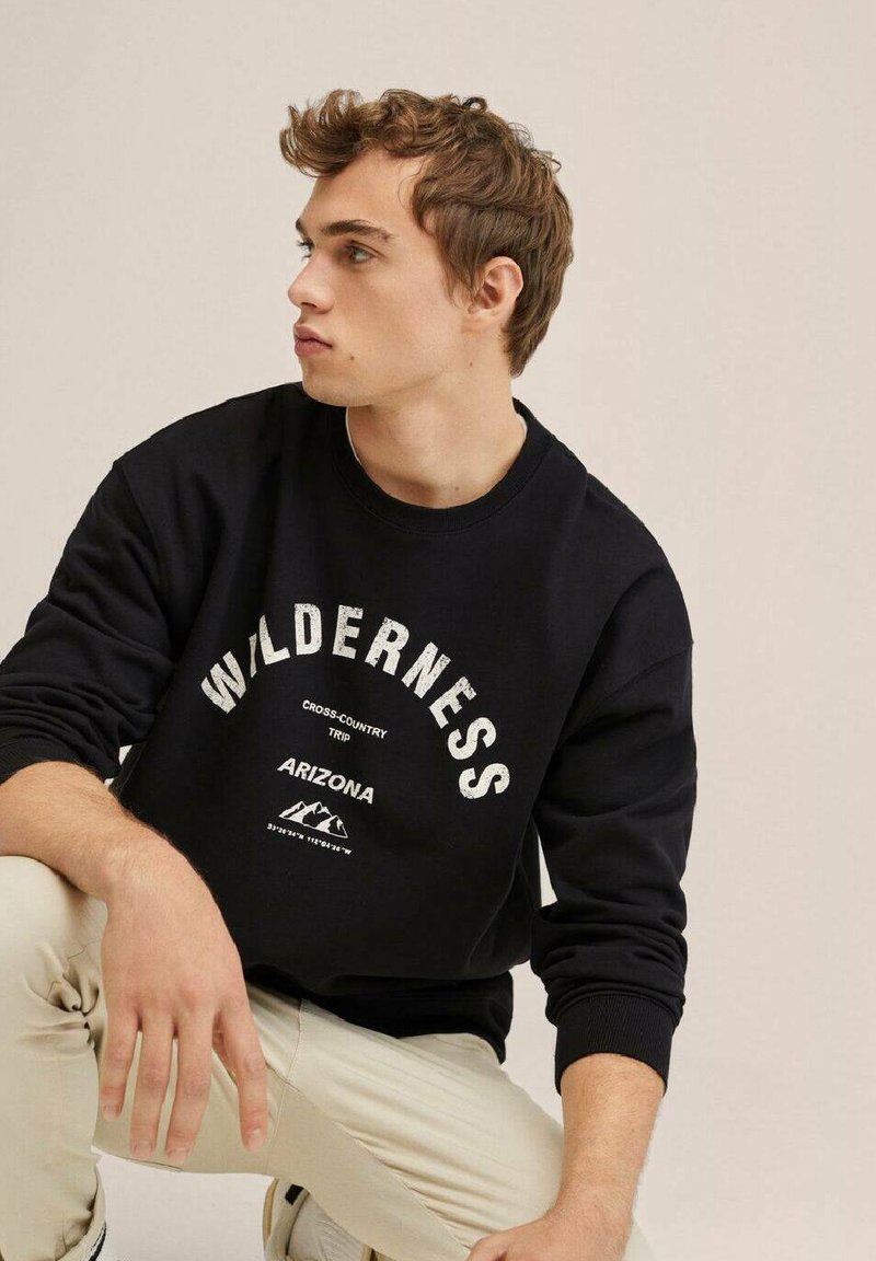 Kinder Pullover | Mango Kids ARIZONA Sweatshirt black/schwarz - UL95346 Kinder Pullover | Mango Kids ARIZONA Sweatshirt black/schwarz - UL95346