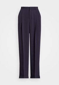 PLEATED STRAIGHT LEG TROUSER - Nadrágok - navy