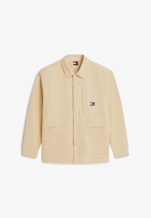 Tommy Jeans, TOMMY BADGE OVERSIZED FIT OVERSHIRT - Camisa - gentle gold