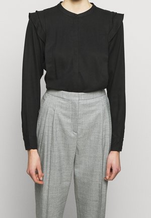 Button-down blouse - black