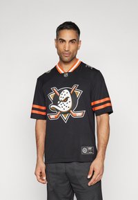 Fanatics - NHL ANAHEIM DUCKS  - Nyomott mintás póló - black/medium teal/white Miniatűr kép 1