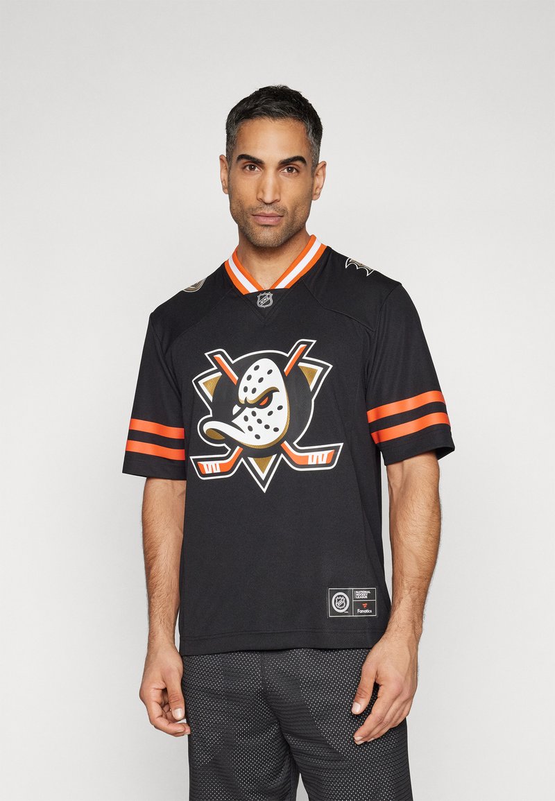 Fanatics - NHL ANAHEIM DUCKS  - Nyomott mintás póló - black/medium teal/white, Nagyítás