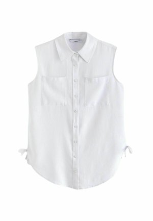 Next SLEEVELESS RUCHED SIDE BLEND PETITE  - Top - white