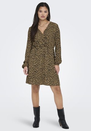 GLENDA L S WRAP  - Day dress - cartouche aop jrs urban leo