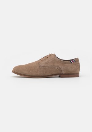LEATHER - Snøresko - taupe