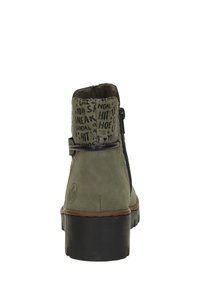 Rieker Enkellaarsjes met plateauzool - groen