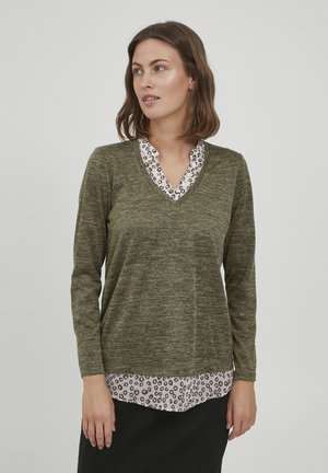 FRCEREXAN 1 PULLOVER - Neule - green ink melange