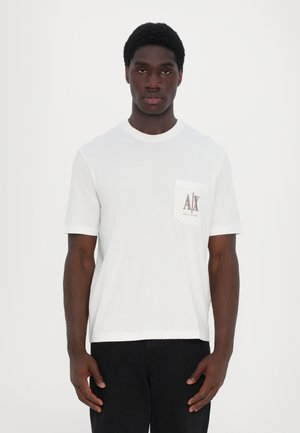 Armani Exchange TEE - Basic T-shirt - off white
