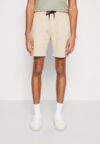 Pier One 2 PACK - Shorts - grey/beige