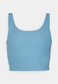 ZENVY RIB - Sutien sport cu susținere scăzută - smokey blue/white