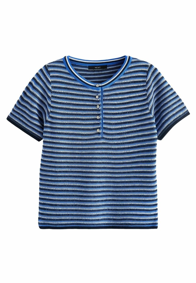 Next T-shirt print blauw