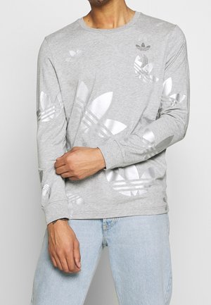 Camiseta de manga larga - mottled dark grey