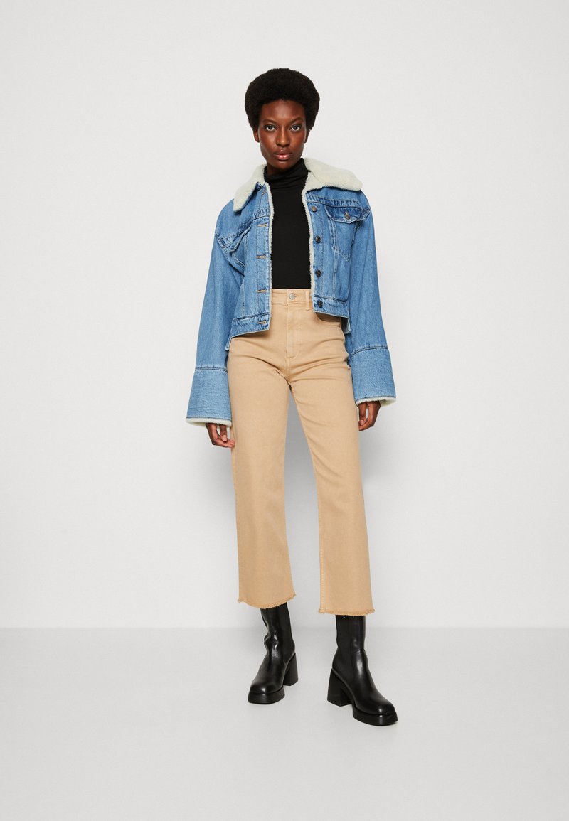 zara sand jeans