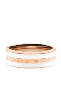 Bangle v rožnato zlato in belo z gladko površino. Ima pas, na katerem je v odločenem tisku vgravirano "DANIEL WELLING". Okrogla oblika.