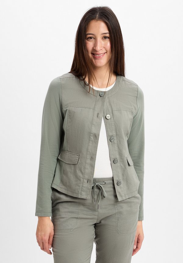 MIT ANTEIL EVA - Strickjacke - khaki