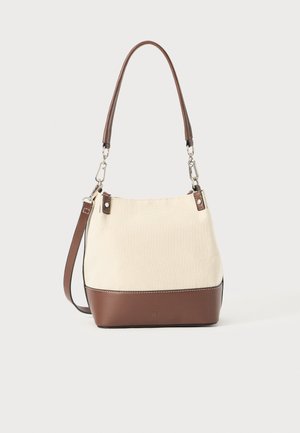 BUCKET BAG COINS - Håndveske - taupe