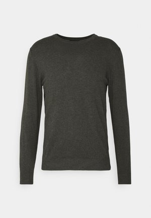 JJEEMIL CREW NECK - Džemperis - dark grey melange