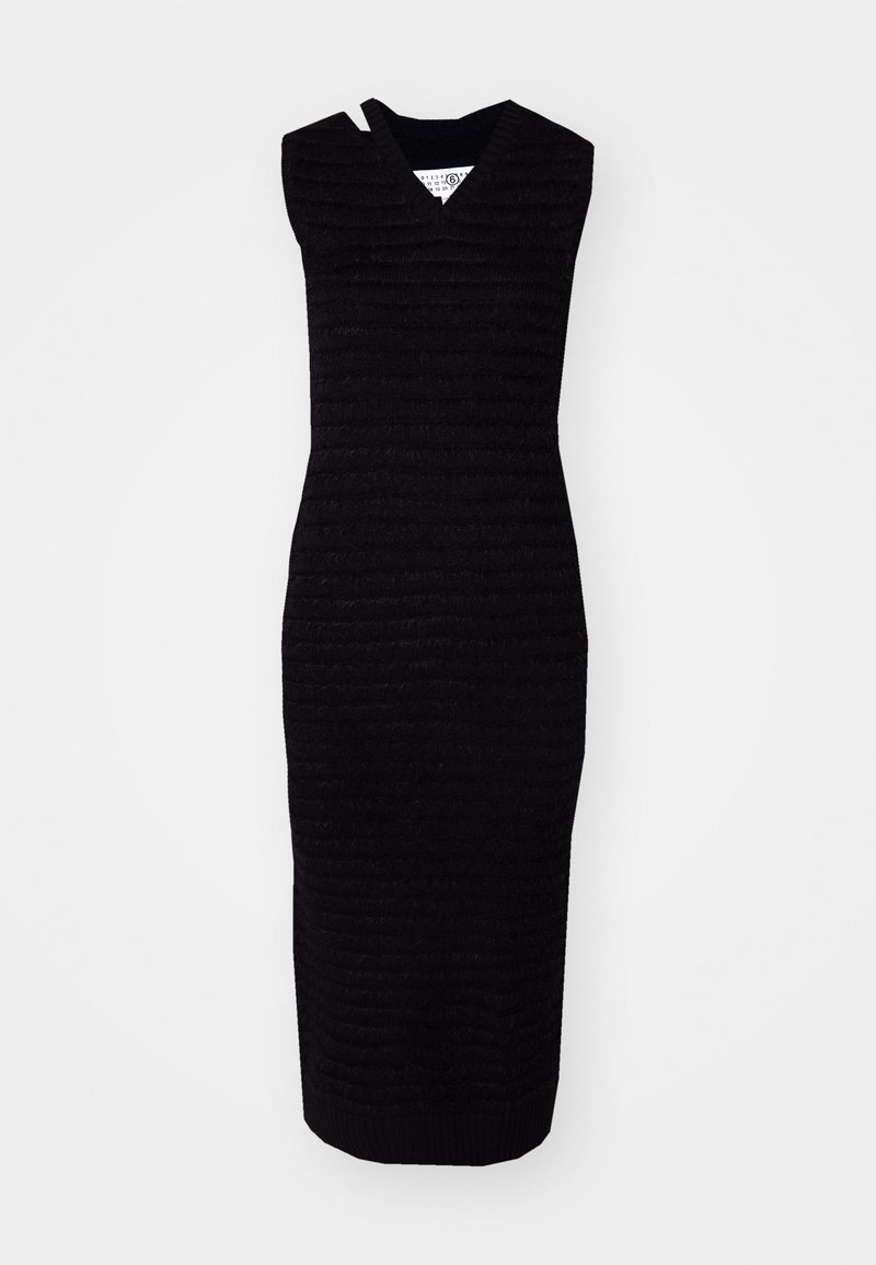 MM6 Maison Margiela Gebreide jurk zwart