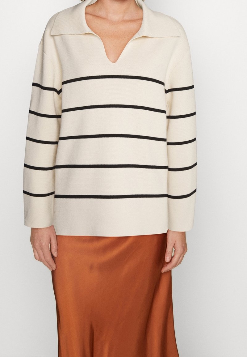 Selected Femme Stickad tröja - off-white