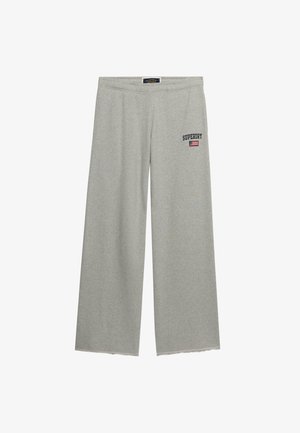 Superdry & Co ATHLETIC ESSENTIALS WIDE JOGGERS - Stoffhose - grey marl