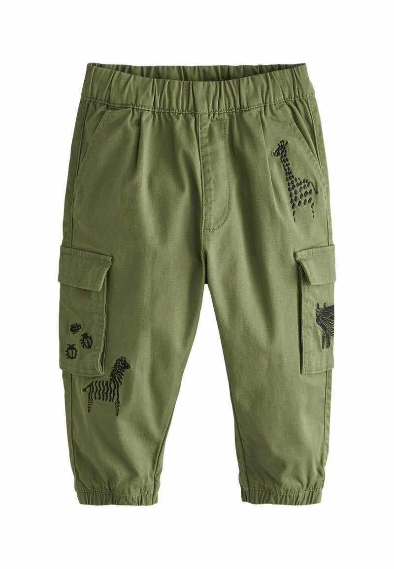 Next - STANDARD - Cargohose - khaki green animals, Vergrößern