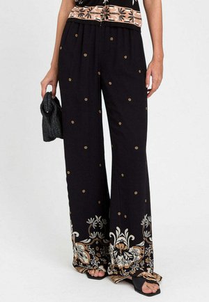 TWINSET, PANTALONI AMPI - Pantaloni - nero