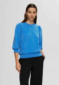Selected SLFTENNY 3/4 NOOS - Sweater - super sonic