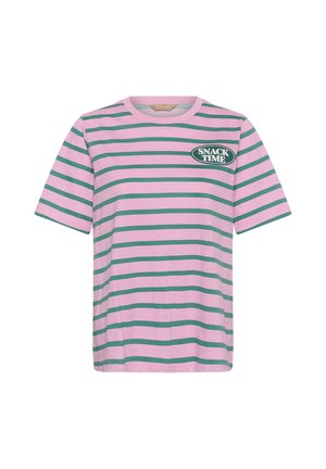 Culture, CUNEMA GITH - T-shirt imprimé - pink green stripe