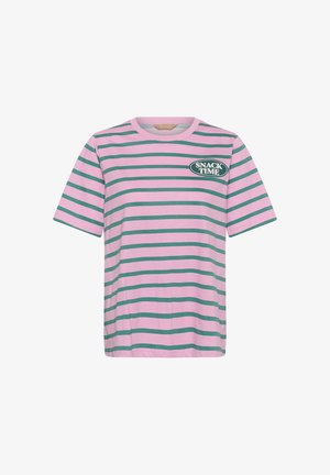 Culture, CUNEMA GITH - T-shirt imprimé - pink green stripe