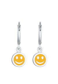 Elli HOOPS SMILING FACE - Orecchini - silberfarben