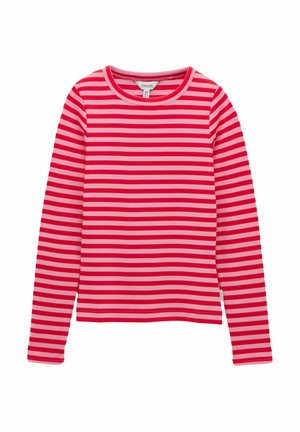 SOPHIE - Long sleeved top - red/pink stripe