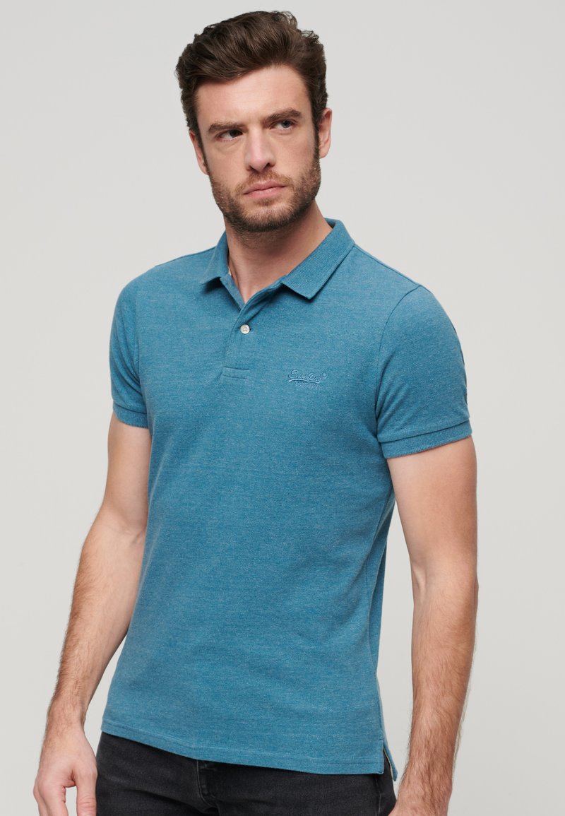 Superdry & Co CLASSIC - Poloshirts - alaskan blue marl