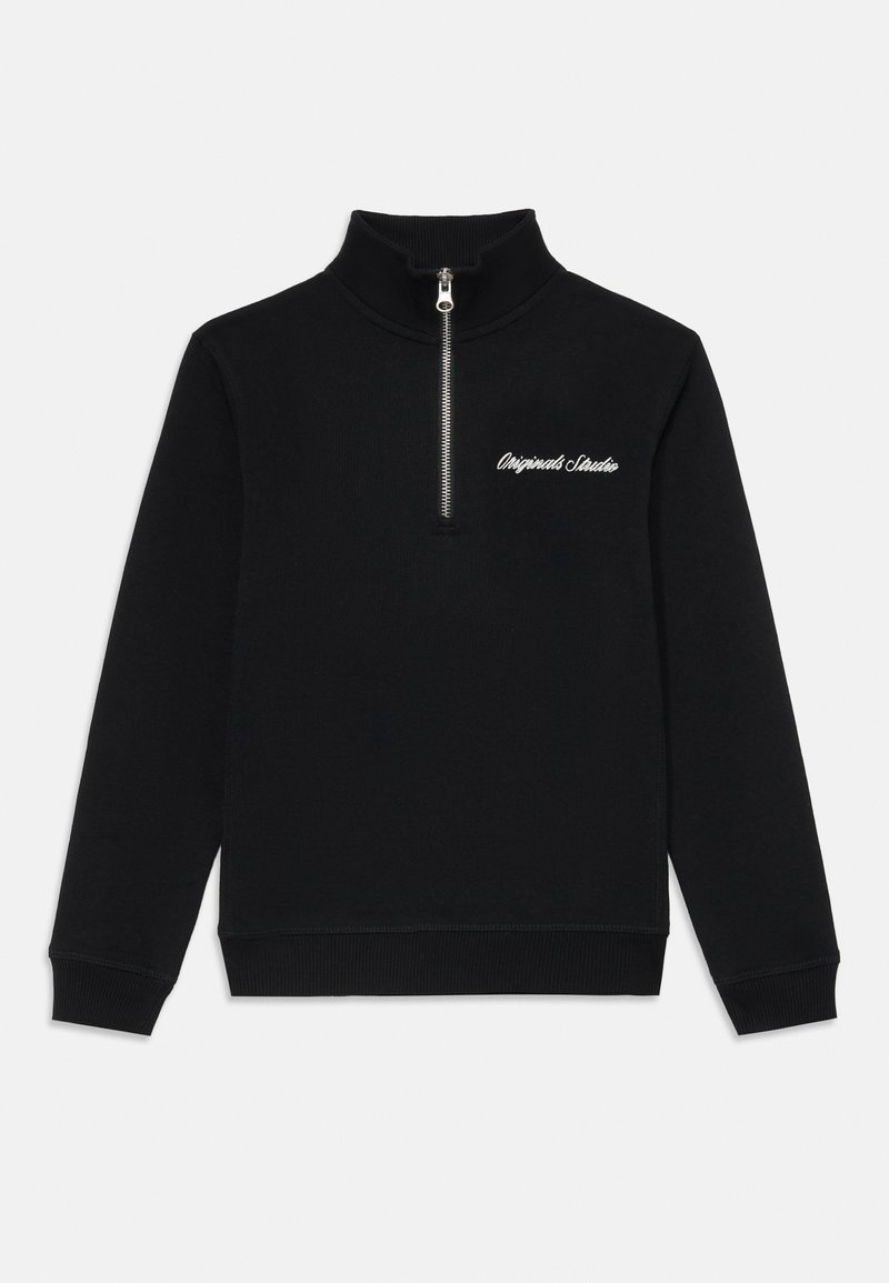 Jack & Jones Junior JORNORREBRO HIGH NECK - Športni pulover - black