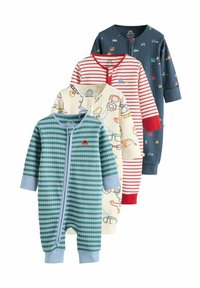 Next REGULAR FIT - TRANSPORT TWO WAY ZIP FOOTLESS 4 PACK - Pyjama - blue