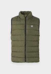 LOGO PUFFER VEST - Brezrokavnik - army green