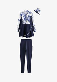 Vald, navy white floral