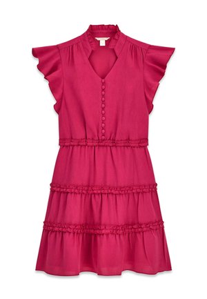 RÜSCHEN  CREPONNE
 - Robe chemise - fuchsia