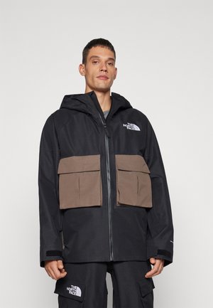 DRAGLINE JACKET - Snowboard jacket - black/smokey brown