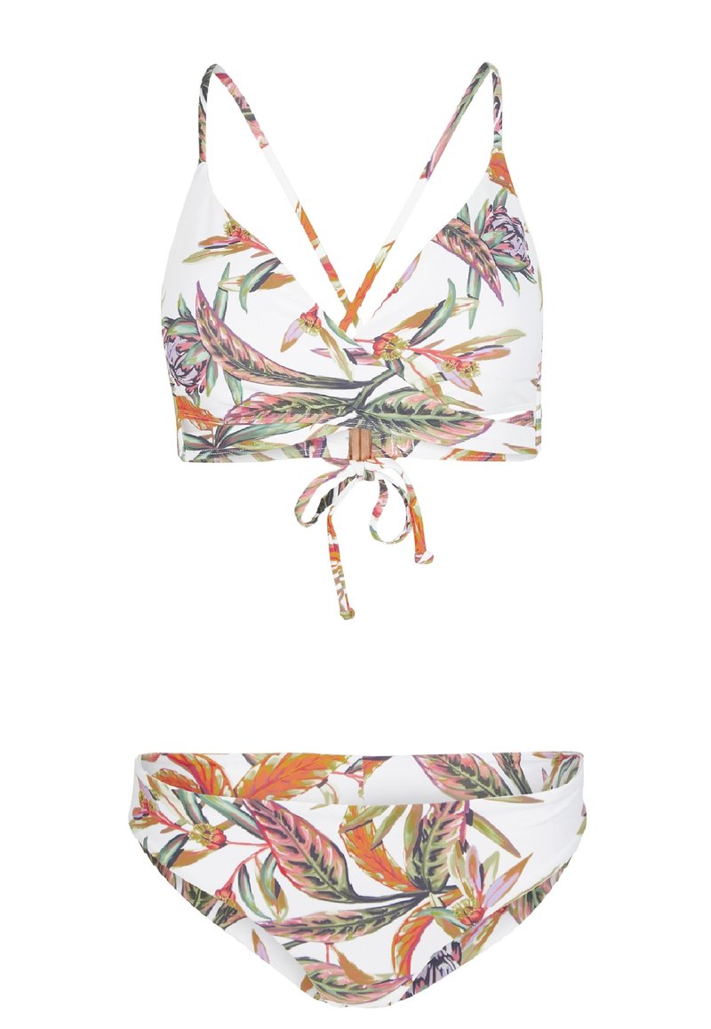 O'Neill SET Bikini white tropical flower/blanc ZALANDO.BE