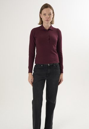 BUTTONED - Poloshirts - bordeaux