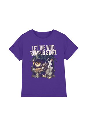 Cotton Soul, WHERE THE WILD THINGS ARE/WILD RUMPUS UNISEX - Print T-shirt - purple