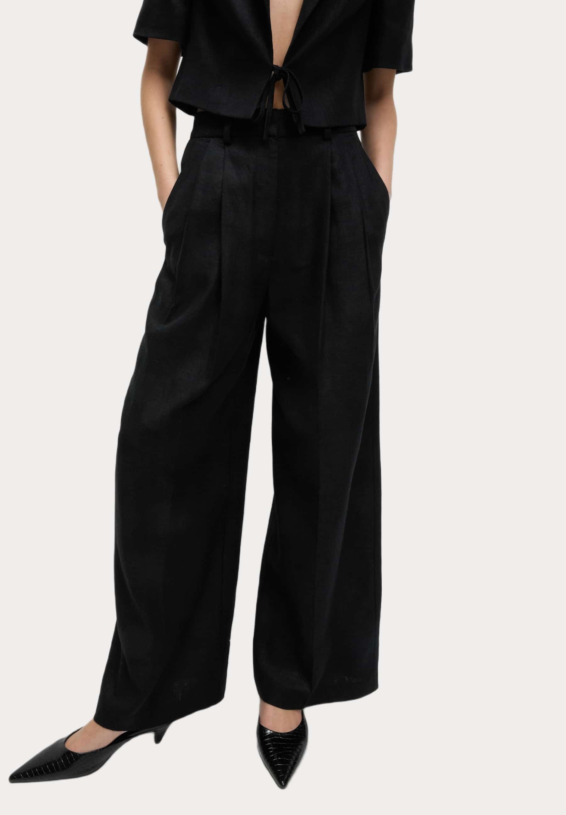 Pantaloni Dritti Neri Da Donna Marks & Spencer - Nuovi Con Etichetta, Eleganza Semplice - Foto 3