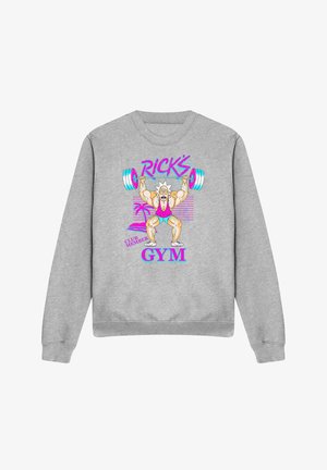 Cotton Soul, RICK AND MORTY RICKS GYM - Sweatshirt - mottled light grey
